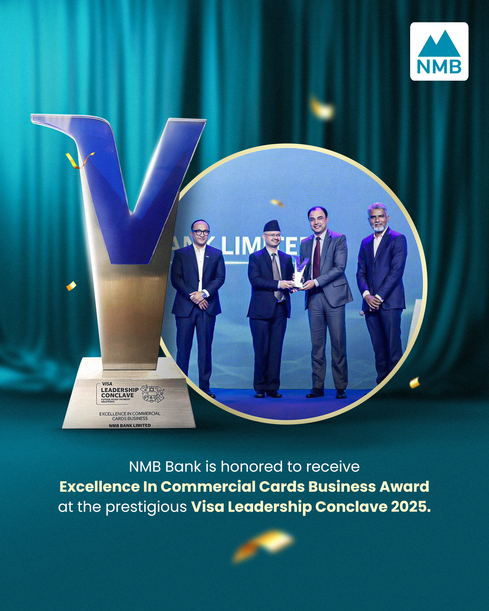 NMB Bank Honored with “Excellence in Commercial Cards Business” Award by Visa International